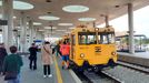První speciální vlaky Správy železnic přijíždí po nové trati Bubny-Výstaviště, 1. srpna 2025.