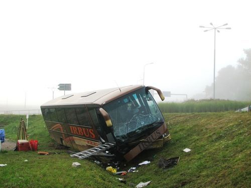 Nehoda autobusu na Blansku