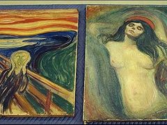 Poškozené obrazy Edwarda Muncha
