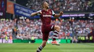 West Ham -  Luton: Tomáš Souček slaví gól