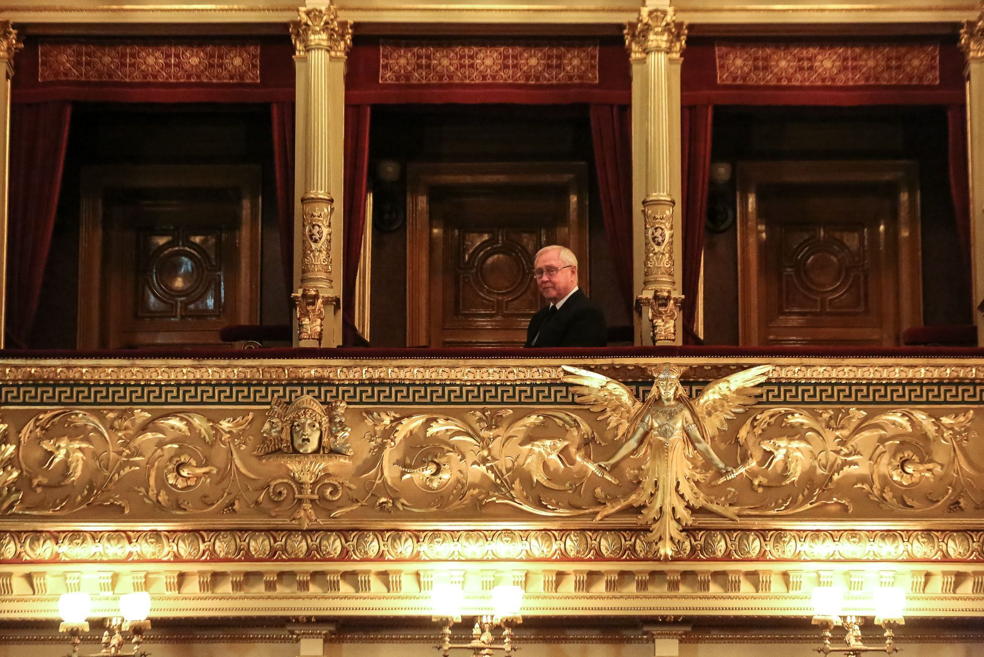Pohřeb herce Ludka Munzara, Národní divadlo, 1. 2. 2019