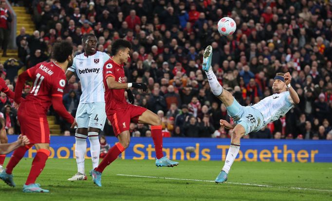 Liverpool - West Ham United, Premier League (Tomáš Souček)