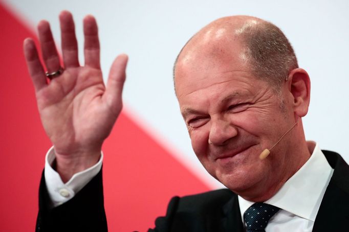 Kancléřský kandidát za SPD Olaf Scholz.