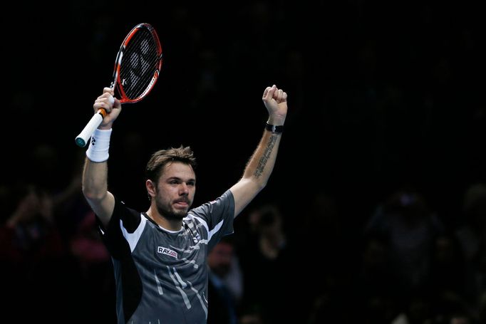 Stan Wawrinka na Turnaji mistrů 2014