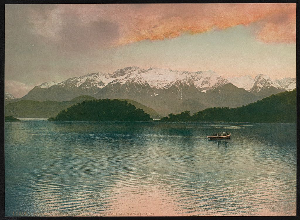 Nový Zéland na 120 let starých barevných fotografiích (fotochromy)