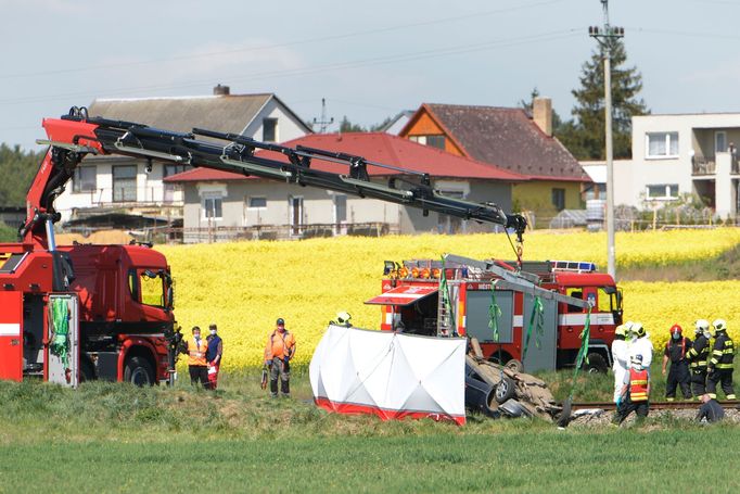 Dopravní nehoda u Kamenného Újezdu.