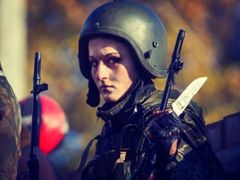 Odstřelovačka proruských separatistů Anastasie Sloboďaňuková.