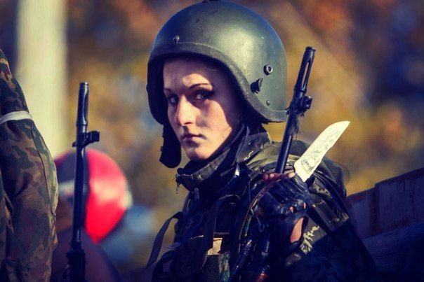 Odstřelovačka proruských separatistů Anastasie Sloboďaňuková