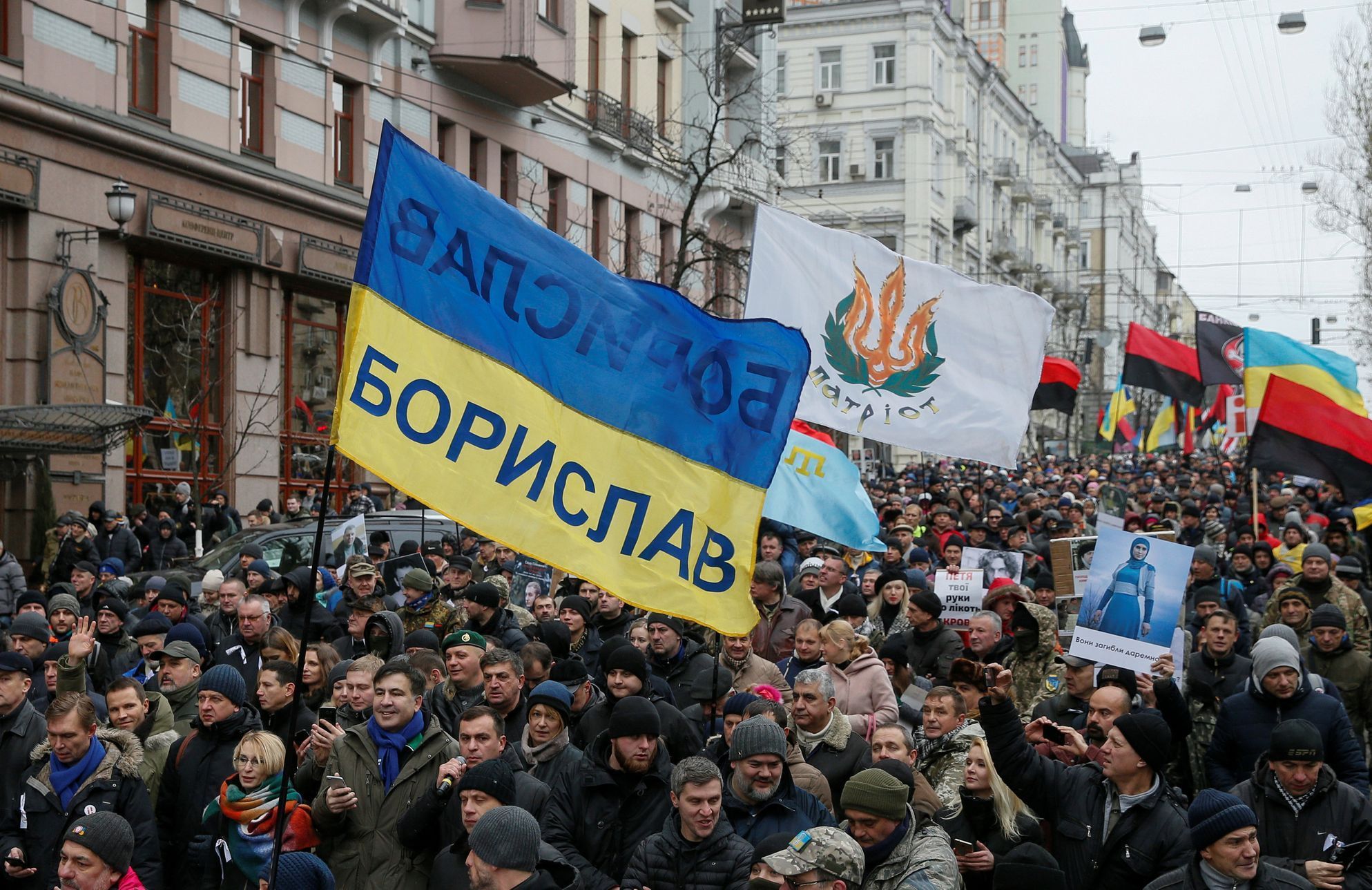 Ukrajina opozice Saakašvili protest