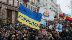 Ukrajina opozice Saakašvili protest