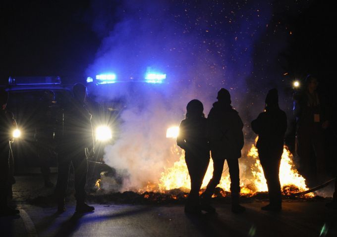 Blokáda transportu vyhořelého jaderného paliva v Metzingenu