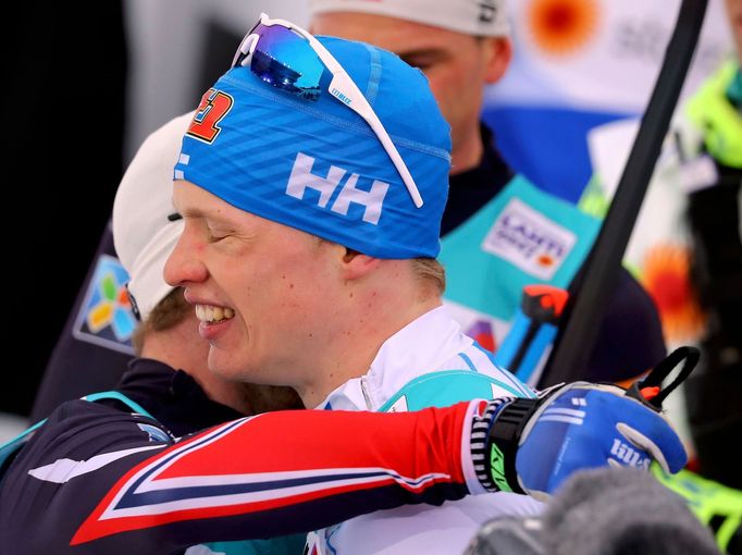 Iivo Niskanen a Martin Johnsrud Sundby na MS 2017