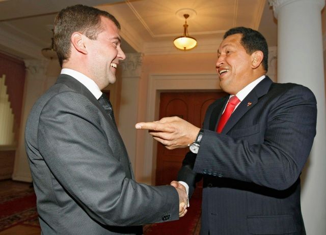 Chávez a Medveděv