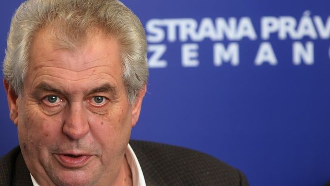 Miloš Zeman, čestný předseda strany