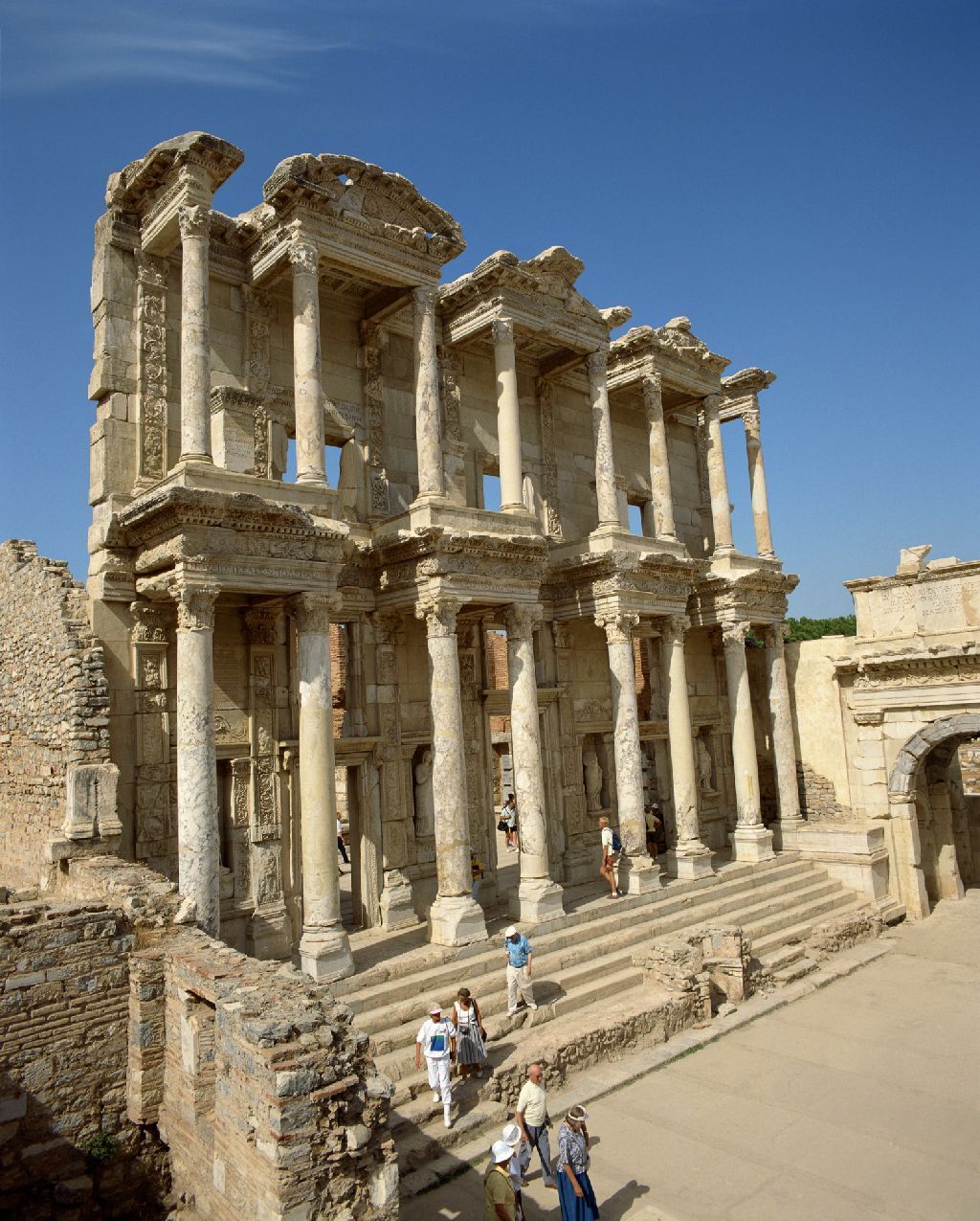 Turecko - Ephesus, pozůstatky knihovny
