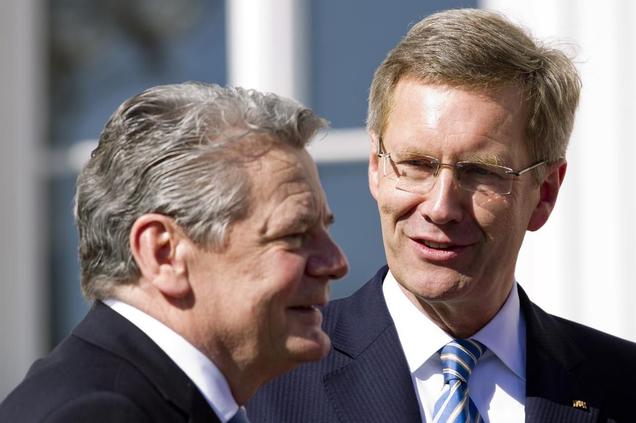Joachim Gauck a Christian Wulff - "střídání stráží"