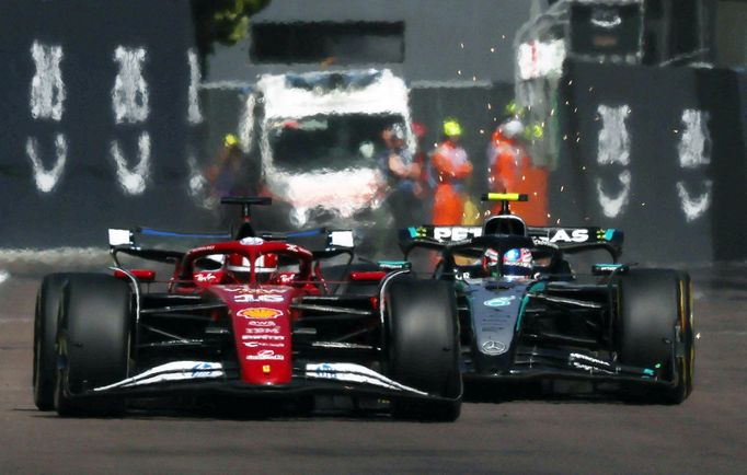 Charles Leclerc, Ferrari a  Andrea Kimi Antonelli, Mercedes ve VC Emilie-Romagny F1 2025