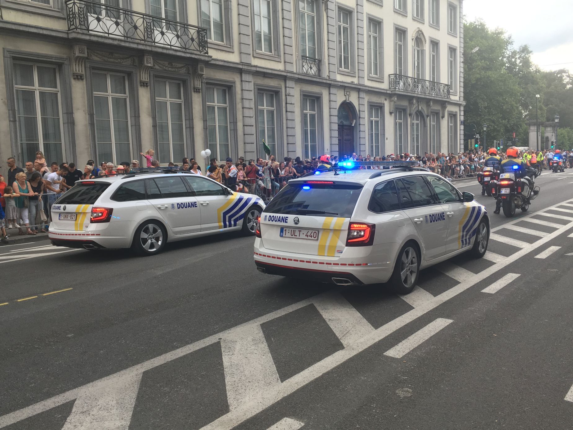 Škoda Octavia policie Belgie