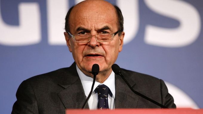 Lídr vítězné strany Pier Luigi Bersani.