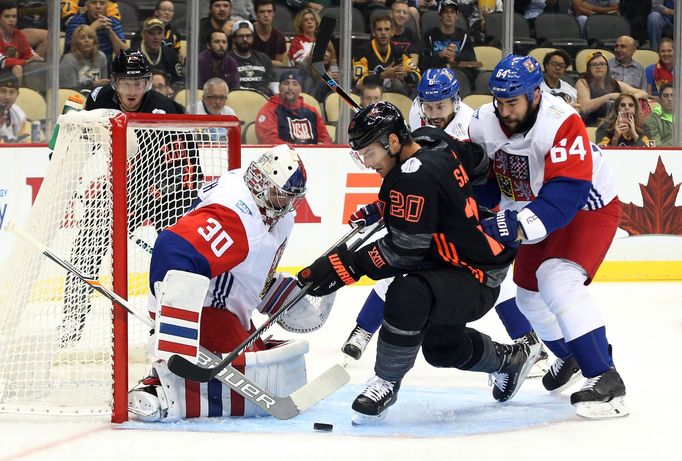 Příprava před SP, Česko-Výběr Severní Ameriky: Michal Neuvirth - Brandon Saad (20)