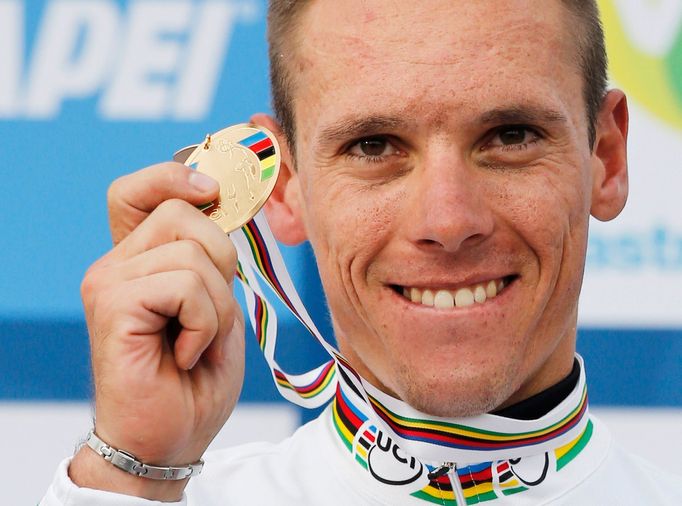 Mistr světa v silničním závodě Belgičan Philippe Gilbert