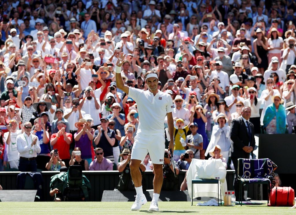Wimbledon 2018, první den (Roger Federer)