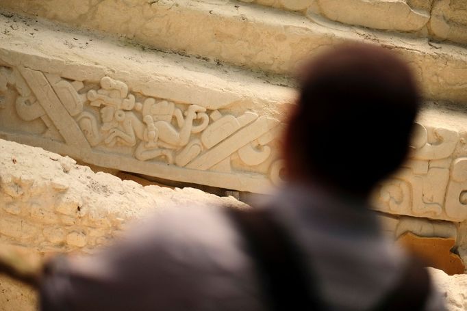 Archeologické naleziště El Mirador v Guatemale.