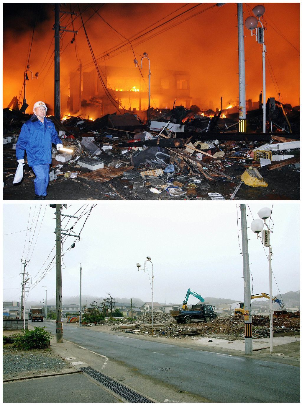 Japonsko půl roku po tsunami - kombo fotky