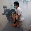 Hongkong slzný plyn demonstrace Čína