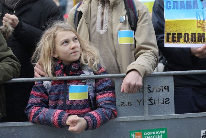 Demonstrace na Václavském náměstí.