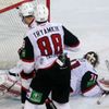 KHL, Lev Praha - Jekatěrinburg: Chris Holt, Branislav Mezei, Nikita Trijamkin