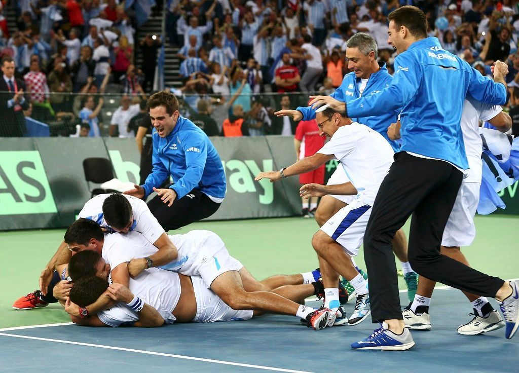 Argentinci slaví vítězství v Davis Cupu