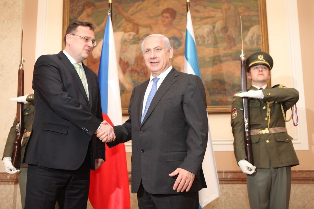 Izraelský premiér Benjamin Netanjahu na historické návštěvě Česka