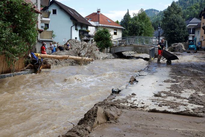 Katastrofální povodně ve Slovinsku