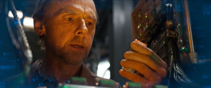 Simon Pegg ve filmu Mission: Impossible - Poslední zúčtování.