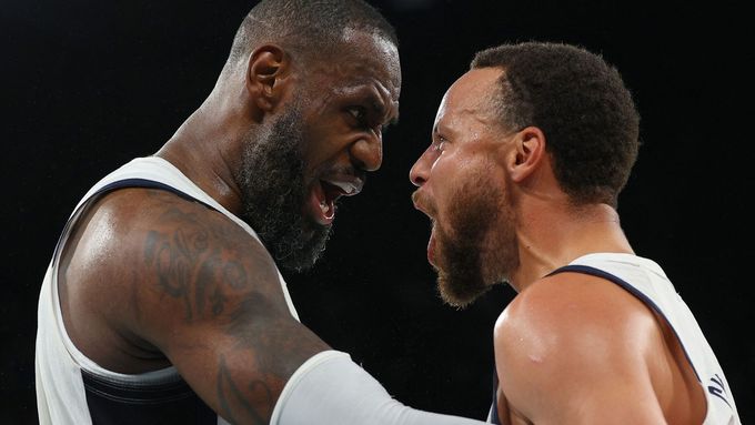 LeBron James a Stephen Curry, OH Paříž 2024