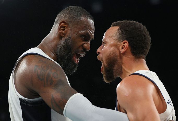 LeBron James a Stephen Curry, OH Paříž 2024