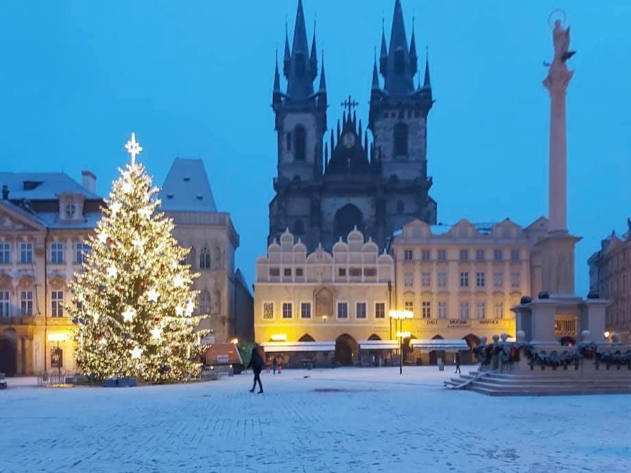 sníh Praha