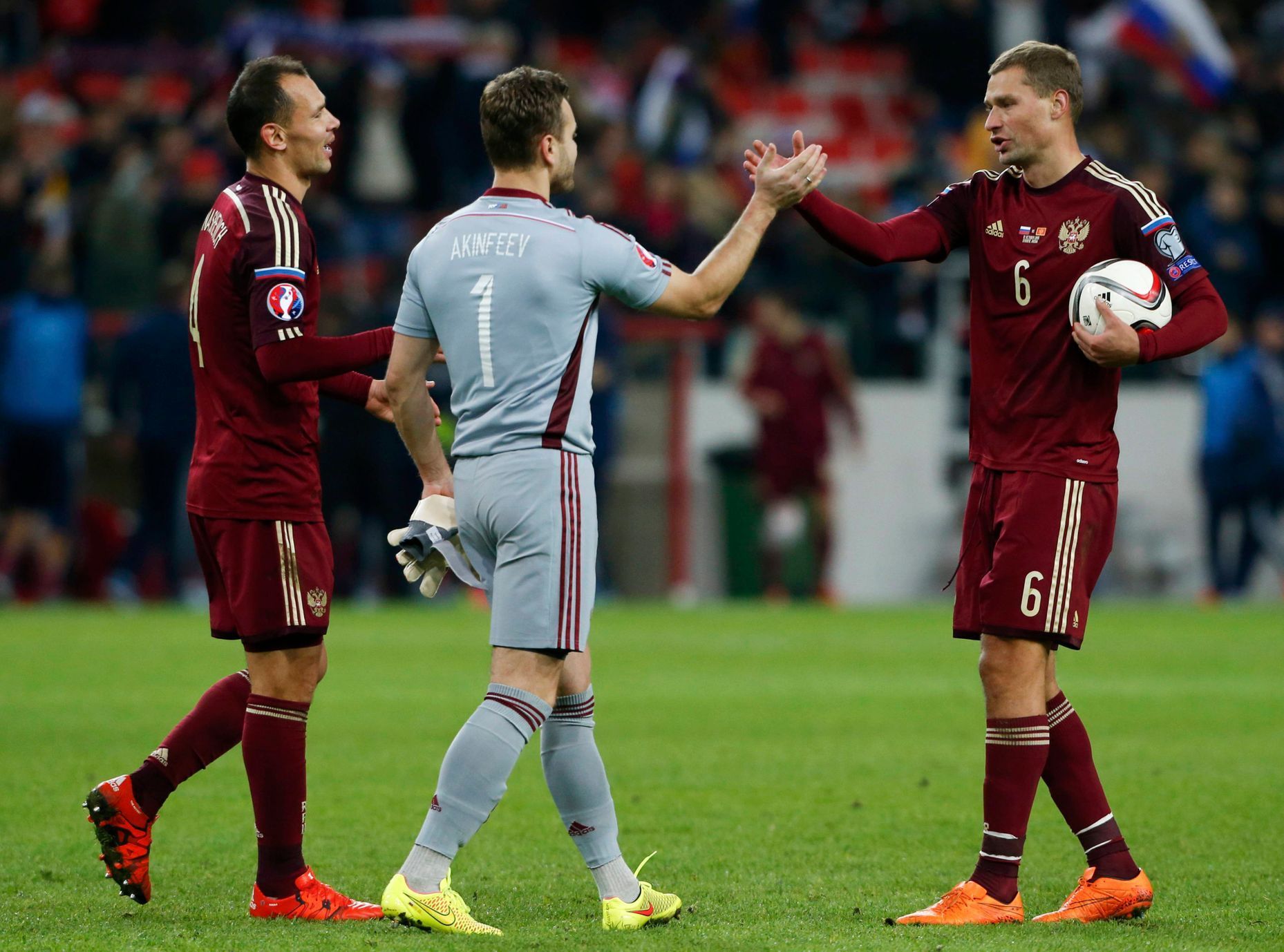 Kvalifikace Euro 2016: fotbalisté Ruska se radují z postupu