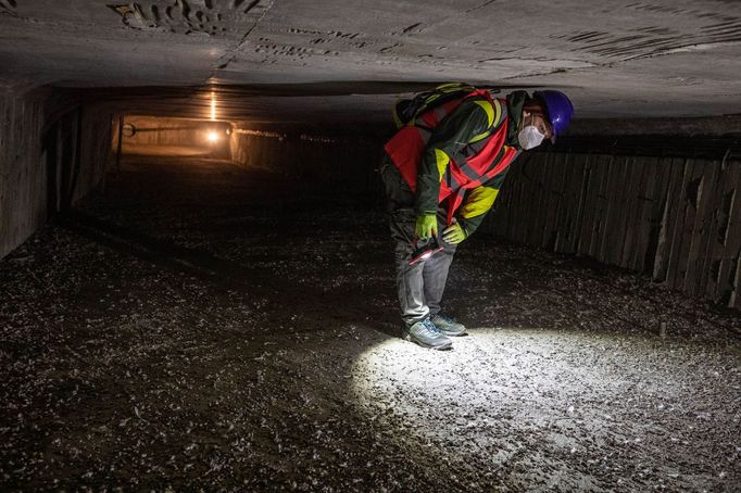 Barrandovský most - připravovaná oprava, prohlídka s primátorem Hřibem. Praha, 8. 2. 2022.