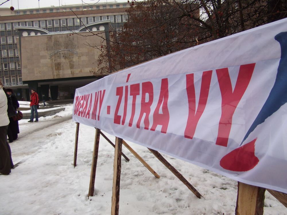 Stávka státních zaměstnanců v Ústí nad Labem