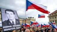 Demonstrace proti počínání prezidenta Petra Pavla proti výsledkům voleb, které ještě neproběhly (spolek Svatopluk).