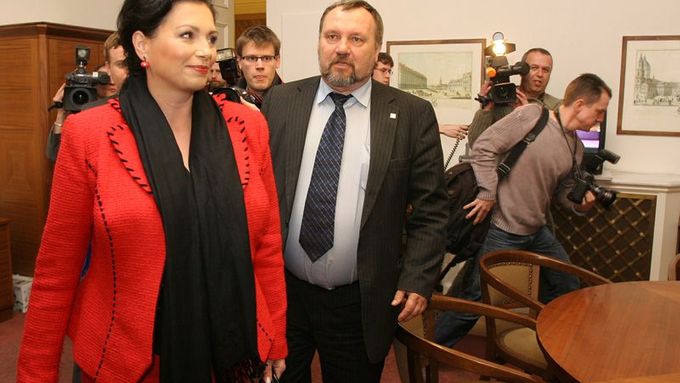 Jana Bobošíková navštívila poslanecký klub KSČM