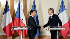Emmanuel Macron, Petr Fiala, Česko