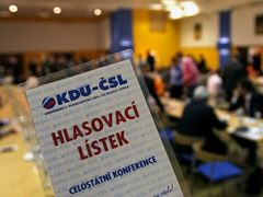 Mimořádná celostátní konference KDU-ČSL byla svolána kvůli prezidentským volbám.