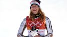 Ester Ledecká v super-G na ZOH 2018