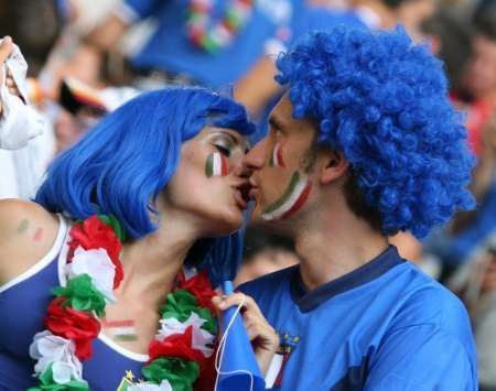 Německo - Itálie: fanoušci