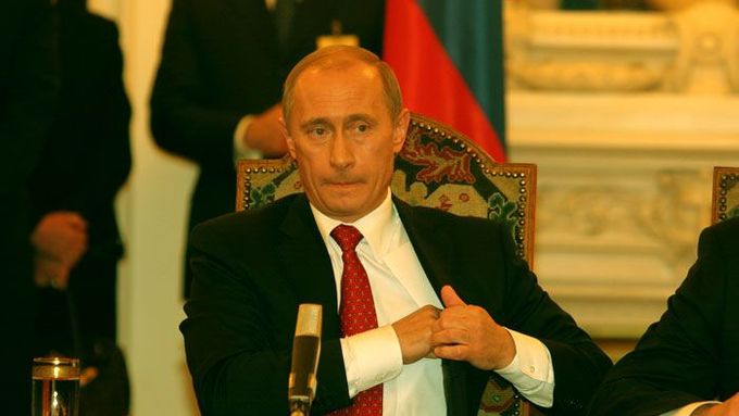 Vladimir Putin na Pražském hradě...