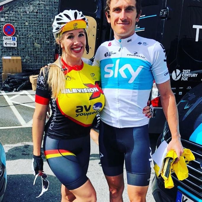 Rebecca More a Geraint Thomas