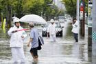 Japonsko zasáhly silné deště, meteorologové varují před sesuvy půdy a povodněmi